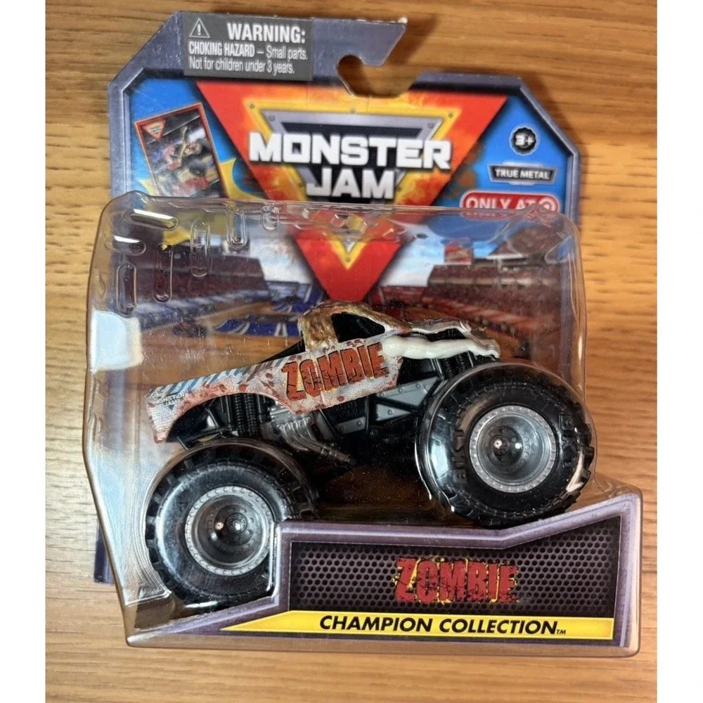 Monster Jam Trucks Champion Collection: Zombie, Megalodon & Marvel 1:64 Diecast